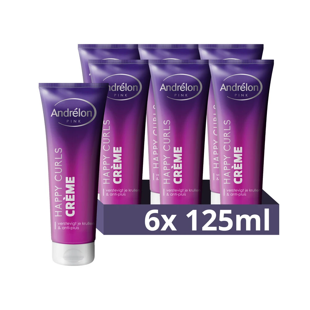 6x Andrelon Creme Happy Curls 3 6x Andrelon Creme Happy Curls