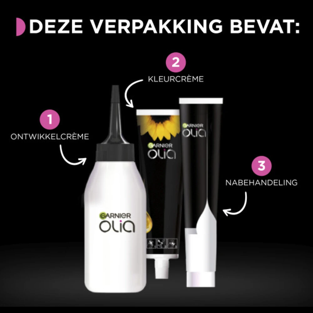 Garnier Olia Haarverf 2.0 - Black Diamond 5 Garnier Olia Haarverf 2.0 - Black Diamond - Afbeelding 3