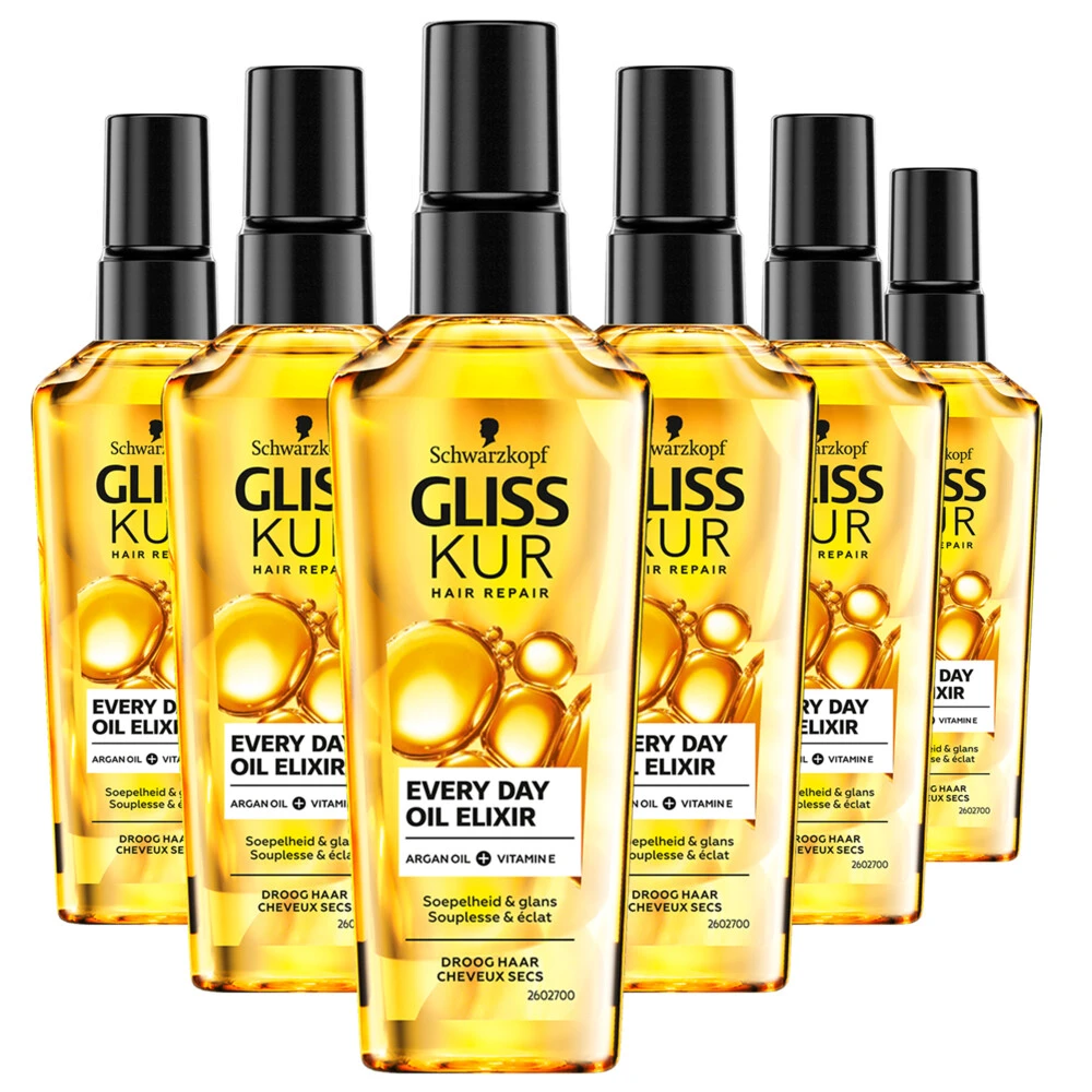 6x Gliss Every Day Oil Elixir 3 6x Gliss Every Day Oil Elixir