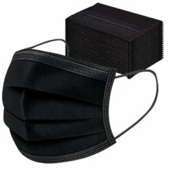 10x Fohwa Mondkapjes Zwart -Voedingssupplementen Winkel 1011179 3