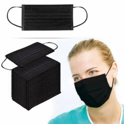 10x Fohwa Mondkapjes Zwart -Voedingssupplementen Winkel 1011179 4