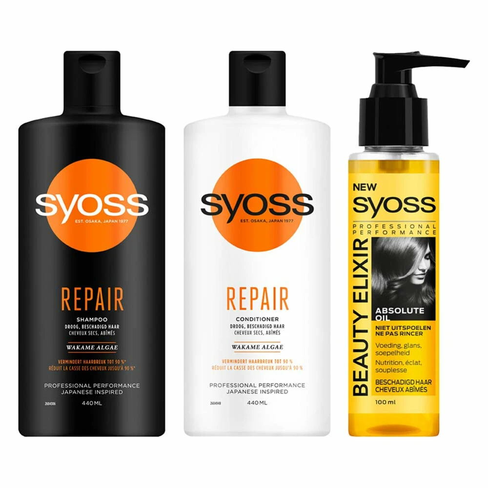 Syoss Repair & Beauty Elixir Absolute Oil Pakket 3 Syoss Repair & Beauty Elixir Absolute Oil Pakket