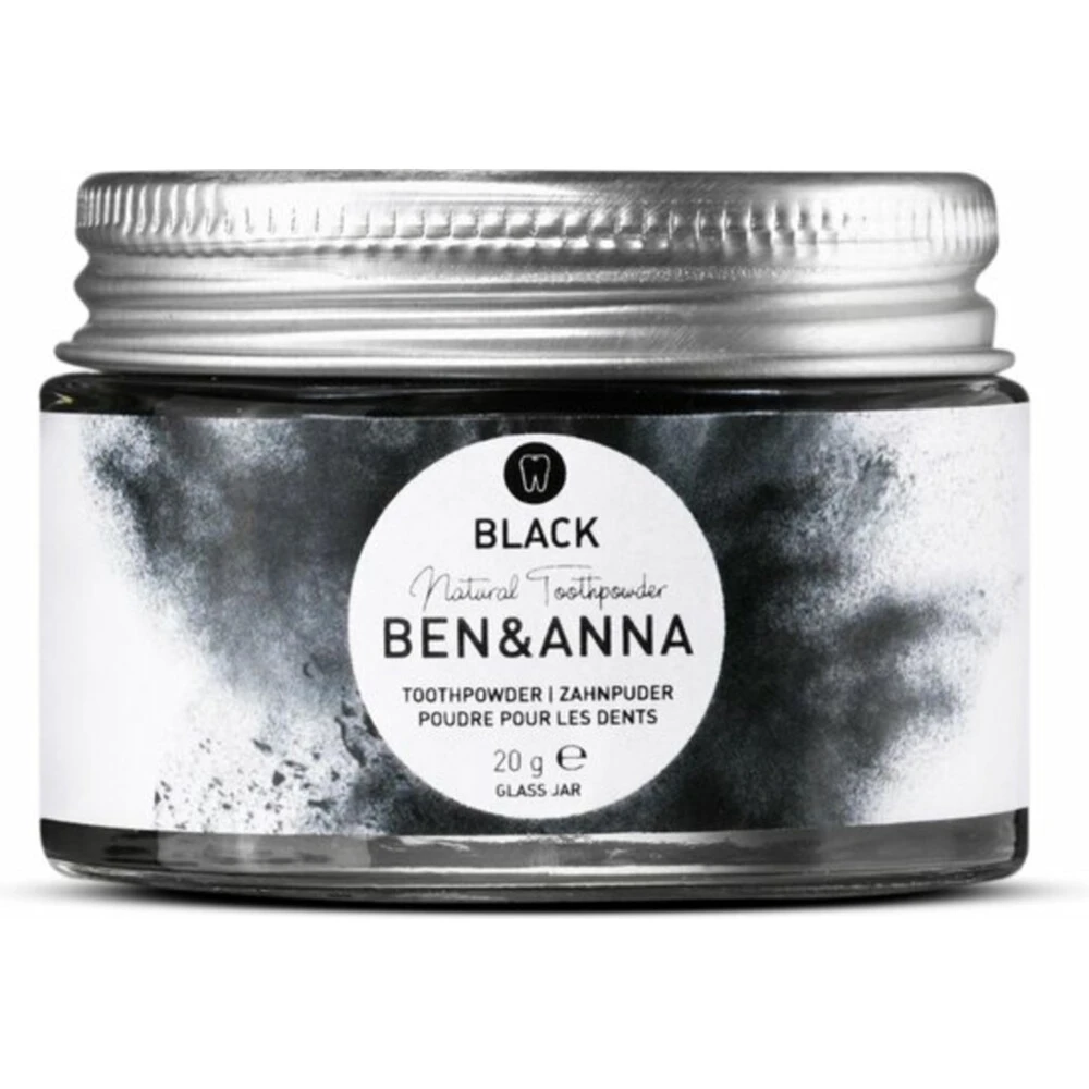 3x Ben & Anna Tandpoeder Zwart 3 3x Ben & Anna Tandpoeder Zwart