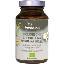 Itu0027s Amazing Biologische Chlorella & Spirulina 500 Mg