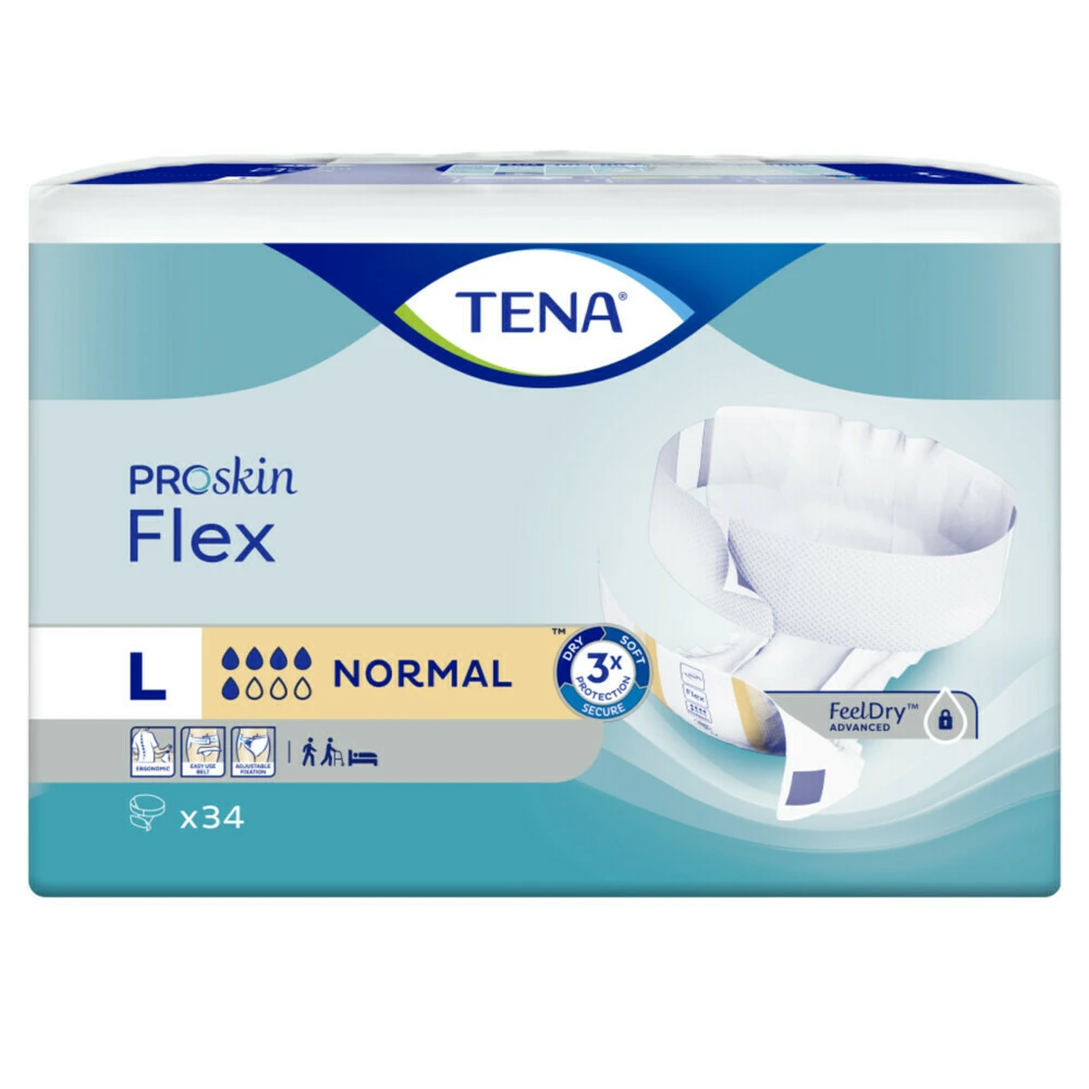 3x TENA Flex Normal Large Proskin 4 3x TENA Flex Normal Large Proskin - Afbeelding 2