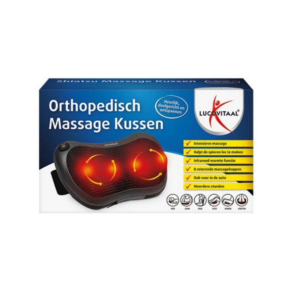 Lucovitaal Orthopedisch Massage Kussen Shiatsu 3 Lucovitaal Orthopedisch Massage Kussen Shiatsu