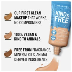 Rimmel KIND & FREE Vegan Foundation 010 Rose Ivory -Voedingssupplementen Winkel 1041359 3