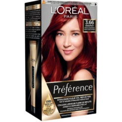 L'Oreal Lu0027Oréal Preference Haarkleuring 3.66 Intens Donkerrood 7 L'Oreal Lu0027Oréal Preference Haarkleuring 3.66 Intens Donkerrood -Voedingssupplementen Winkel 1055281 2