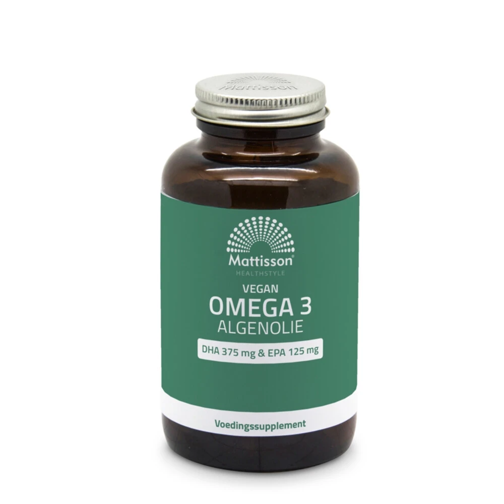 Mattisson HelathStyle Vegan Omega 3 Algenolie 375 DHA 125 EPA 3 Mattisson HelathStyle Vegan Omega 3 Algenolie 375 DHA 125 EPA