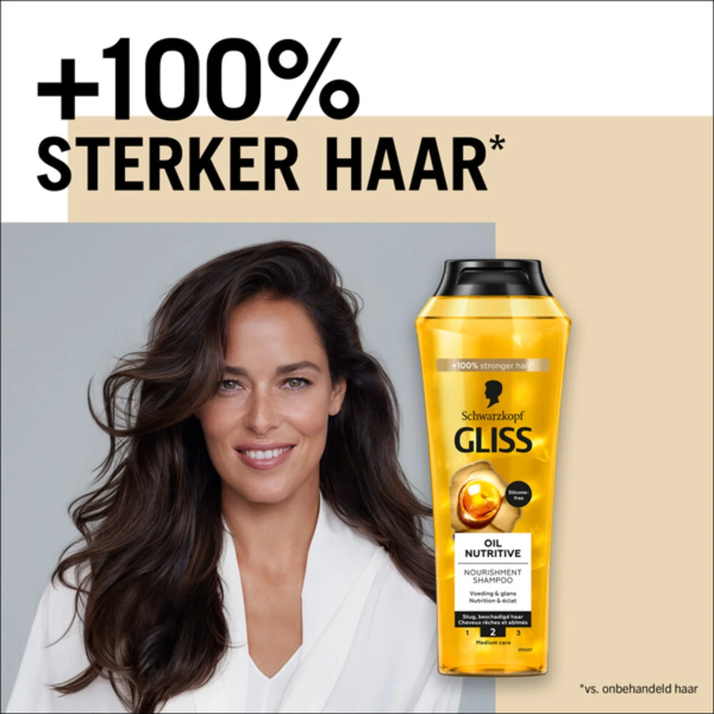 6x Gliss Shampoo Oil Nutritive 4 6x Gliss Shampoo Oil Nutritive - Afbeelding 2