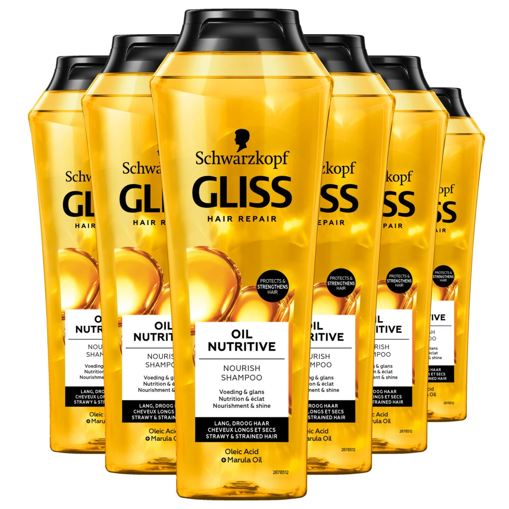 6x Gliss Shampoo Oil Nutritive 3 6x Gliss Shampoo Oil Nutritive