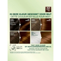Garnier Nutrisse Creme Haarverf 43 - Goudbruin -Voedingssupplementen Winkel 132109 3