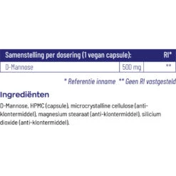 Vitakruid D-Mannose 500 -Voedingssupplementen Winkel 739405 4