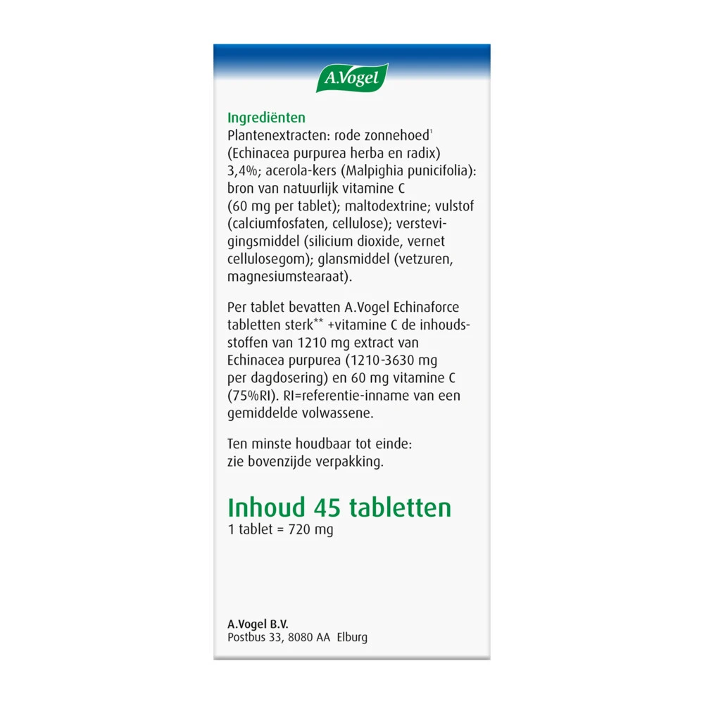 A.Vogel Echinaforce Sterk + Vitamine C 7 A.Vogel Echinaforce Sterk + Vitamine C - Afbeelding 5
