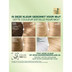 Garnier Nutrisse Creme Haarverf 80 - Licht Natuurlijk Blond -Voedingssupplementen Winkel 754906 3