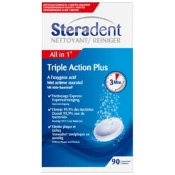 4x Steradent Triple Action Plus Kunstgebit Reiniger 8 4x Steradent Triple Action Plus Kunstgebit Reiniger -Voedingssupplementen Winkel 771915 3