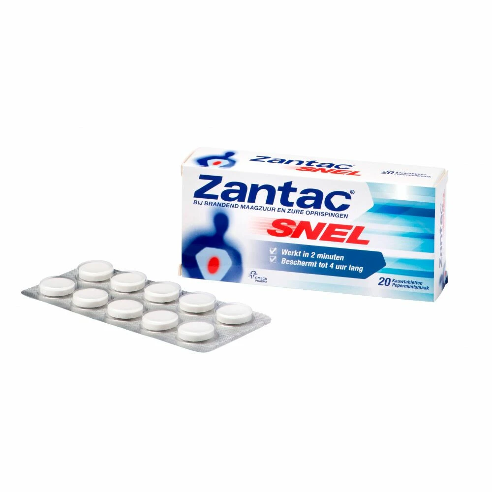 3x Zantac Snel Kauwtabletten 5 3x Zantac Snel Kauwtabletten - Afbeelding 3