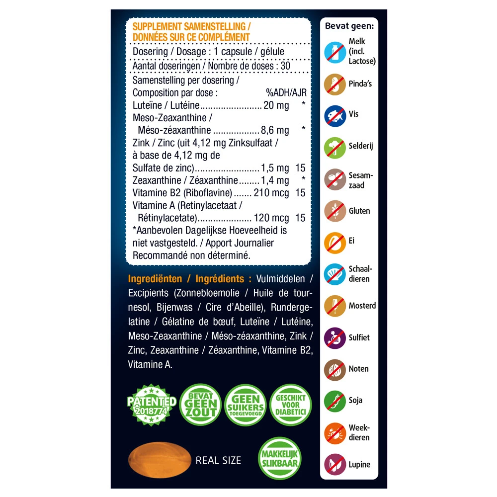 3x Lucovitaal Ogen Scherp Zien En Vochtbalans 5 3x Lucovitaal Ogen Scherp Zien En Vochtbalans - Afbeelding 3