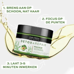 John Frieda Detox & Repair Haarmasker -Voedingssupplementen Winkel 996980 4